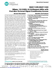 MAX11329ATJ+T datasheet pdf MAXIM - Dallas Semiconductor