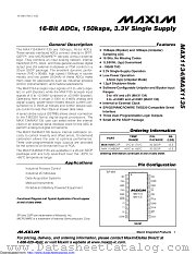 MAX1135BEAP+ datasheet pdf MAXIM - Dallas Semiconductor