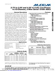MAX1137EUA+ datasheet pdf MAXIM - Dallas Semiconductor