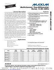 MAX1146BCUP+ datasheet pdf MAXIM - Dallas Semiconductor