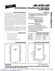 MAX116XXI2CMB+ datasheet pdf MAXIM - Dallas Semiconductor
