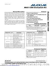 MAX11500EVKIT+ datasheet pdf MAXIM - Dallas Semiconductor
