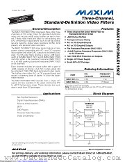 MAX11501 datasheet pdf MAXIM - Dallas Semiconductor