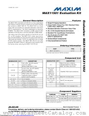MAX11501EVKIT+ datasheet pdf MAXIM - Dallas Semiconductor