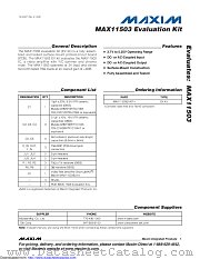 MAX11503EVKIT+ datasheet pdf MAXIM - Dallas Semiconductor