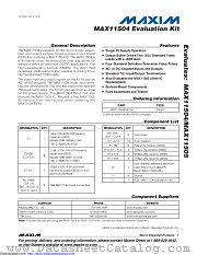 MAX11504EVKIT datasheet pdf MAXIM - Dallas Semiconductor