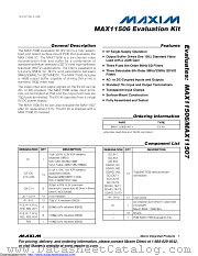 MAX11506EVKIT+ datasheet pdf MAXIM - Dallas Semiconductor