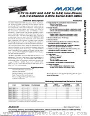 MAX11605EEE/V+T datasheet pdf MAXIM - Dallas Semiconductor