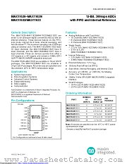 MAX11626 datasheet pdf MAXIM - Dallas Semiconductor
