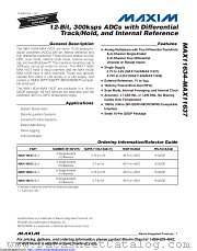 MAX11637EEE+ datasheet pdf MAXIM - Dallas Semiconductor