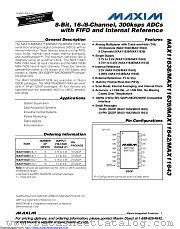 MAX11639 datasheet pdf MAXIM - Dallas Semiconductor