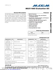MAX11665EVKIT# datasheet pdf MAXIM - Dallas Semiconductor