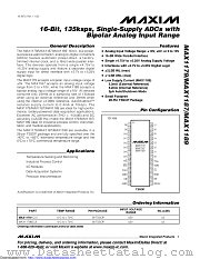 MAX1187CEUI+ datasheet pdf MAXIM - Dallas Semiconductor