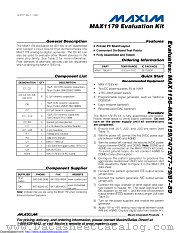 MAX1179EVKIT datasheet pdf MAXIM - Dallas Semiconductor