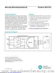 MAX11905DIFEVKIT datasheet pdf MAXIM - Dallas Semiconductor