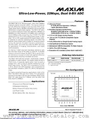 MAX1192ETI+T datasheet pdf MAXIM - Dallas Semiconductor