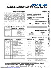 MAX1219EVKIT datasheet pdf MAXIM - Dallas Semiconductor