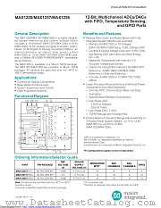 MAX1258BETM+T datasheet pdf MAXIM - Dallas Semiconductor