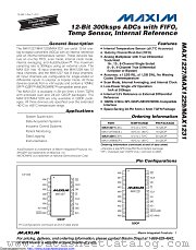 MAX1231BCTI+ datasheet pdf MAXIM - Dallas Semiconductor