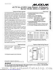 MAX1248AEEE+T datasheet pdf MAXIM - Dallas Semiconductor