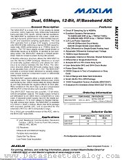 MAX12527ETK-D datasheet pdf MAXIM - Dallas Semiconductor