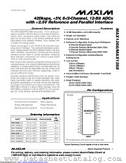 MAX1268BCEG+ datasheet pdf MAXIM - Dallas Semiconductor