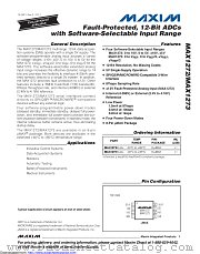 MAX1273EPA+ datasheet pdf MAXIM - Dallas Semiconductor