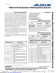 MAX1276EVKIT datasheet pdf MAXIM - Dallas Semiconductor