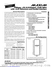 MAX1296AEEG+ datasheet pdf MAXIM - Dallas Semiconductor