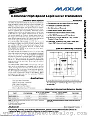 MAX13035EEBE+ datasheet pdf MAXIM - Dallas Semiconductor