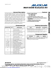 MAX13035EEVKIT+ datasheet pdf MAXIM - Dallas Semiconductor
