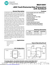 MAX13051ASA+ datasheet pdf MAXIM - Dallas Semiconductor