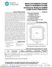 MAX13103EETL+T datasheet pdf MAXIM - Dallas Semiconductor