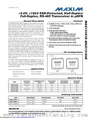 MAX13184EELB+T datasheet pdf MAXIM - Dallas Semiconductor