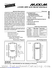MAX132CWG+C10203 datasheet pdf MAXIM - Dallas Semiconductor