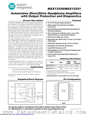 MAX13330 datasheet pdf MAXIM - Dallas Semiconductor