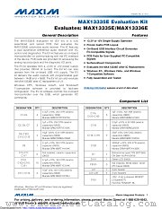 MAX13335EEVKIT datasheet pdf MAXIM - Dallas Semiconductor