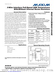 MAX13345EETD+T datasheet pdf MAXIM - Dallas Semiconductor