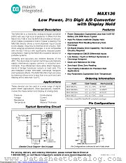 MAX136CMH+D datasheet pdf MAXIM - Dallas Semiconductor