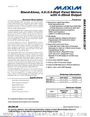 MAX1365 datasheet pdf MAXIM - Dallas Semiconductor