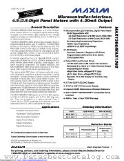 MAX1366 datasheet pdf MAXIM - Dallas Semiconductor