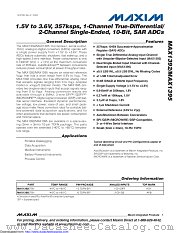 MAX1392ETB+T datasheet pdf MAXIM - Dallas Semiconductor