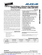 MAX1396 datasheet pdf MAXIM - Dallas Semiconductor