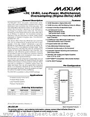 MAX1401CAI+ datasheet pdf MAXIM - Dallas Semiconductor