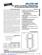 MAX1402CAI+ datasheet pdf MAXIM - Dallas Semiconductor