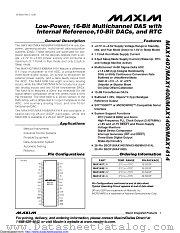 MAX1409CAP+ datasheet pdf MAXIM - Dallas Semiconductor