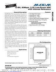 MAX1420ECM+ datasheet pdf MAXIM - Dallas Semiconductor