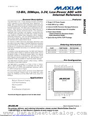 MAX1422ECM+D datasheet pdf MAXIM - Dallas Semiconductor