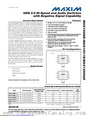 MAX14509AEEVB+T datasheet pdf MAXIM - Dallas Semiconductor
