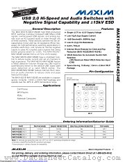 MAX14531EEWC+ datasheet pdf MAXIM - Dallas Semiconductor